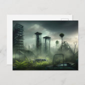 Postapokalyptische Postkarte (Vorne/Hinten)