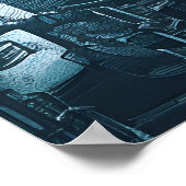 Postapokalyptische Stadt Poster (Ecke)