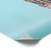 Postapokalyptische Stadt Poster (Ecke)