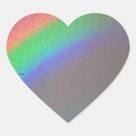 postapokalyptischer Regenbogen Herz-Aufkleber