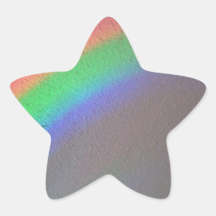 postapokalyptischer Regenbogen Stern-Aufkleber