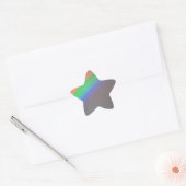 postapokalyptischer Regenbogen Stern-Aufkleber (Umschlag)