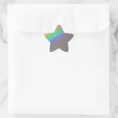 postapokalyptischer Regenbogen Stern-Aufkleber (Tasche)