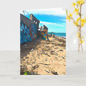 Postapokalyptischer Strand Karte (Gelbe Blume)