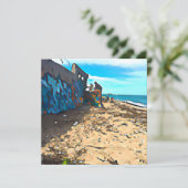 Postapokalyptischer Strand Karte (Stehend Vorderseite)