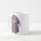 Postapokalyptischer Wanderer im Anime-Stil Kaffeetasse (Vorderseite Links)