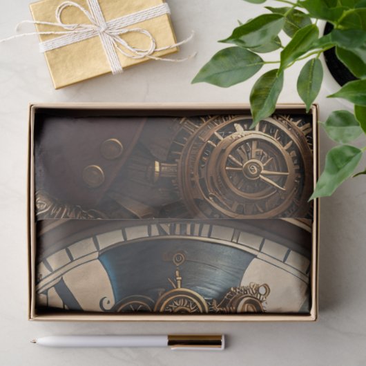 Postappokalyptic Steampunk Man v1.3 Seidenpapier (Geschenk)