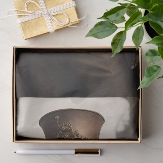 Postappokalyptic Steampunk Man v1 Seidenpapier (Geschenk)