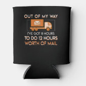 Postarbeiter 8 Stunden 12 Stunden Dosenkühler (Vorderseite)