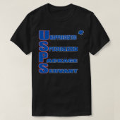 Postarbeiter-Akronym US Postdienstmitarbeiter T-Shirt (Design vorne)
