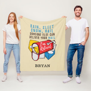 Postarbeiter-Altersvorsorge Mailman Personalisiert Fleecedecke