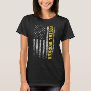 Postarbeiter American Flag Vintag Patriotic Mai T-Shirt