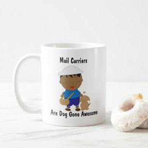 Postarbeiter Black Mail Carrier Hund personalisier Kaffeetasse
