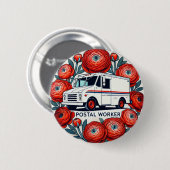 Postarbeiter Button (Vorne & Hinten)