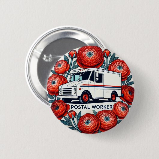 Postarbeiter Button (Vorne & Hinten)