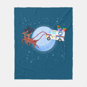 Postarbeiter Christmas Mail Truck Funny Mailman Fleecedecke