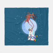 Postarbeiter Christmas Mail Truck Funny Mailman Fleecedecke (Vorderseite (Horizontal))