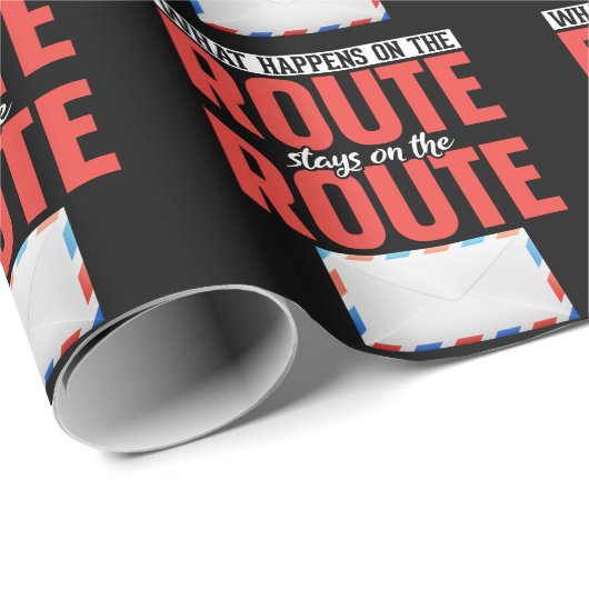 Postarbeiter Funny Mail Carrier Geschenkpapier (Rolleneckpunkt)