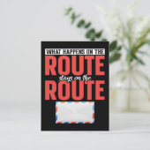 Postarbeiter Funny Mail Carrier Postkarte (Stehend Vorderseite)