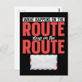 Postarbeiter Funny Mail Carrier Postkarte (Vorne/Hinten)