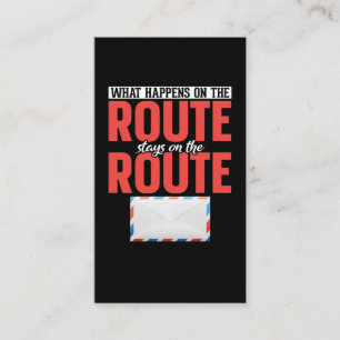 Postarbeiter Funny Mail Carrier Visitenkarte