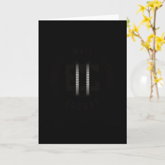 Postarbeiter für Mailman Karte (Gelbe Blume)