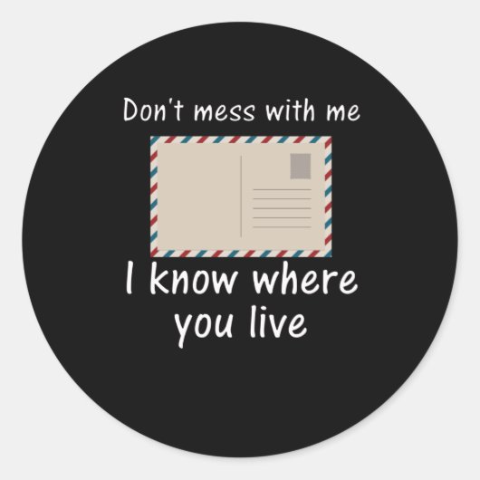 Postarbeiter-Geschenk für Mailman Runder Aufkleber (Vorderseite)