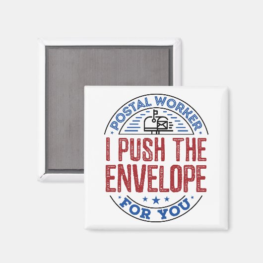 Postarbeiter Ich drücke den Umschlag für Sie Magnet (Vorderseite/Rückseite)