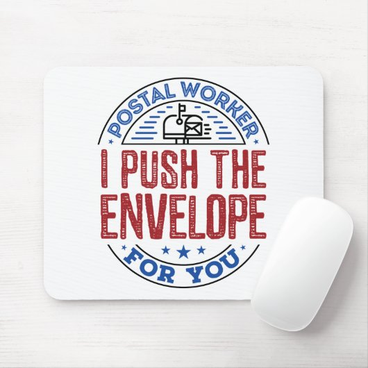 Postarbeiter Ich drücke den Umschlag für Sie Mousepad (Mit Mouse)