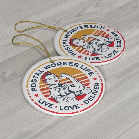 Postarbeiter Life Gag Post Office Coworker Keramik Ornament
