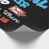 Postarbeiter Mail Carrier Mailman Post Office Geschenkpapier (Ecke)