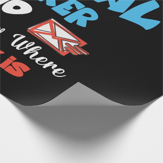 Postarbeiter Mail Carrier Mailman Post Office Geschenkpapier (Ecke)