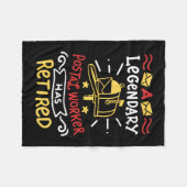 Postarbeiter Mailman-Altersvorsorge-Geschenk Fleecedecke (Vorderseite (Horizontal))