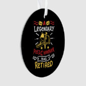 Postarbeiter Mailman-Altersvorsorge-Geschenk Ornament (Vorderseite)