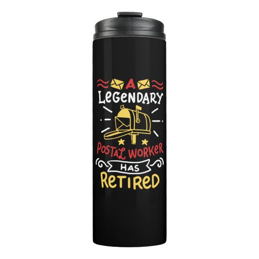 Postarbeiter Mailman-Altersvorsorge-Geschenk Thermosbecher (Vorderseite)