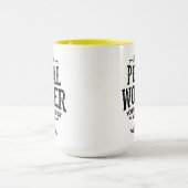 Postarbeiter Mailman Custom Retirement Tasse (Zentrum)