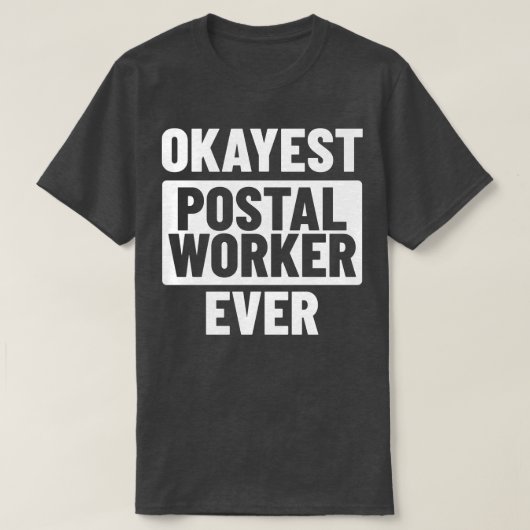 Postarbeiter Mailman Mail Carrier T-Shirt (Design vorne)