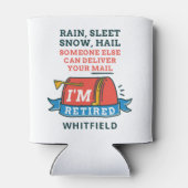 Postarbeiter Mailman Retirement Custom Dosenkühler (Rückseite)