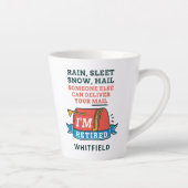 Postarbeiter Mailman Retirement Custom Milchtasse (Rechts)