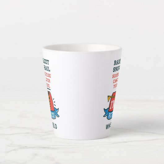 Postarbeiter Mailman Retirement Custom Milchtasse (Vorderseite)