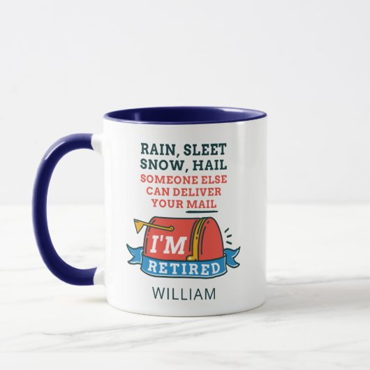 Postarbeiter Mailman Retirement Custom Tasse (Links)