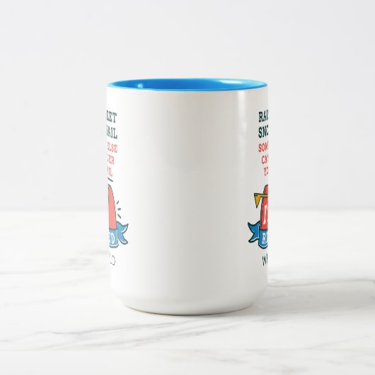 Postarbeiter Mailman Retirement Custom Zweifarbige Tasse (Mittel)