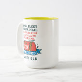 Postarbeiter Mailman Retirement Custom Zweifarbige Tasse (Vorderseite Links)