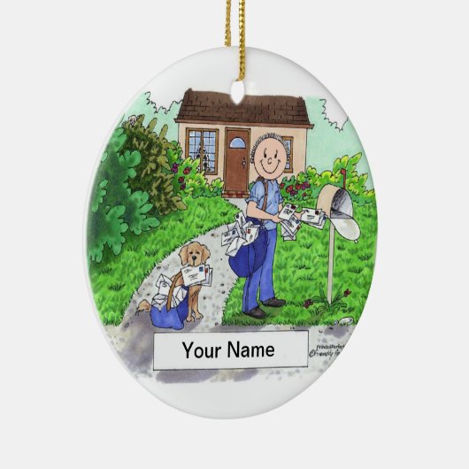 Postarbeiter - männlich keramikornament (Rechts)