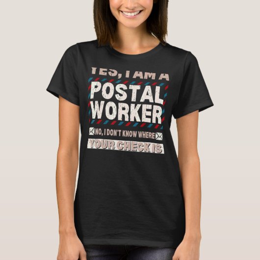 Postarbeiter Postman Mail Delivery Mailman Parcel T-Shirt (Vorderseite)