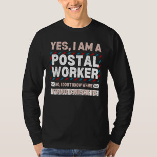 Postarbeiter Postman Mail Delivery Mailman Parcel T-Shirt