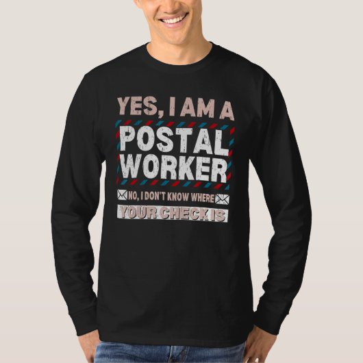 Postarbeiter Postman Mail Delivery Mailman Parcel T-Shirt (Vorderseite)