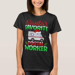 Postarbeiter Santa Mail Carrier Mailman Weihnachte T-Shirt