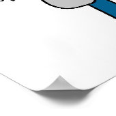 Postarbeiter-Strichmännchen Poster (Ecke)