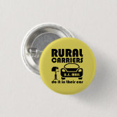 Postarbeiter und ländliche Träger tun dies in ihre Button (Vorne & Hinten)